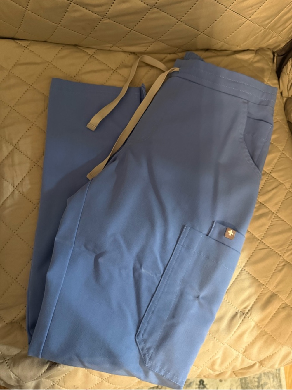 Figs Women's Yola Straight Scrub Pants in Ceil Blue